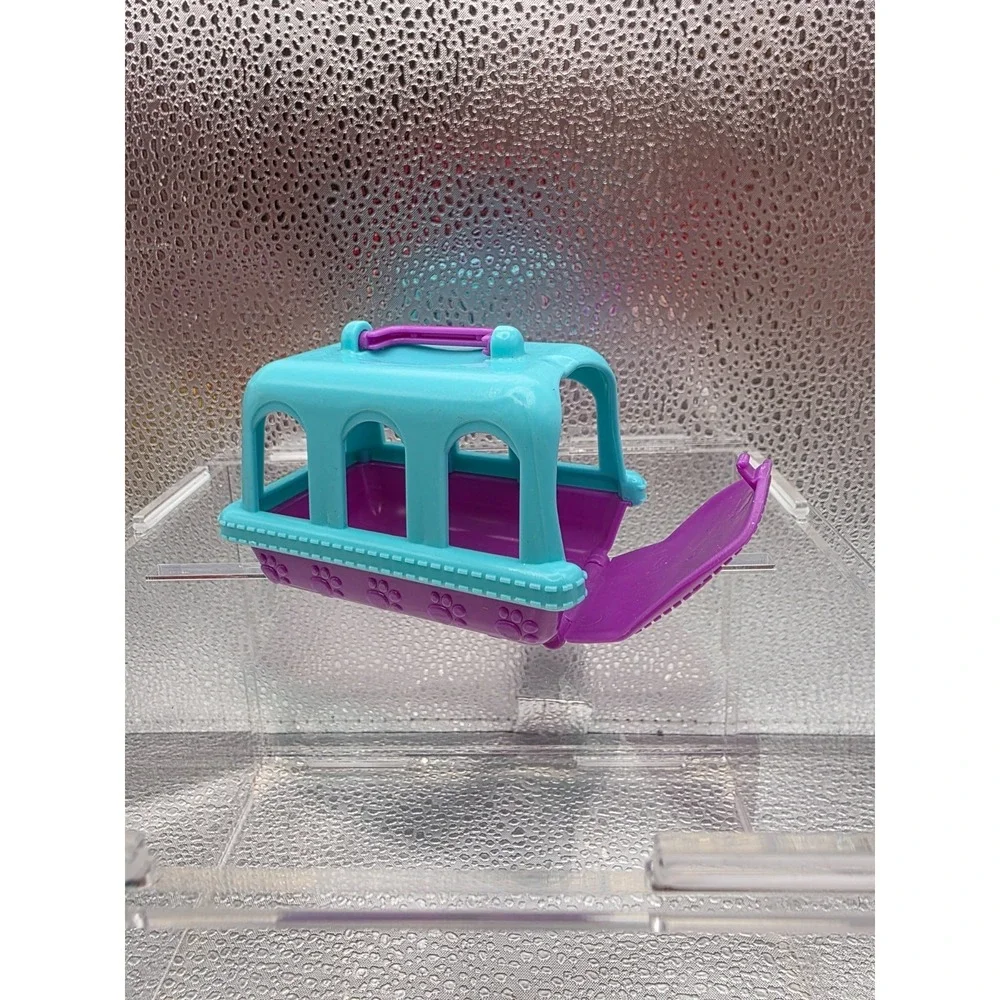Just Play Puppy In My Pocket Series 2 Mystery Pet Carrier Teal Purple Toy Crate